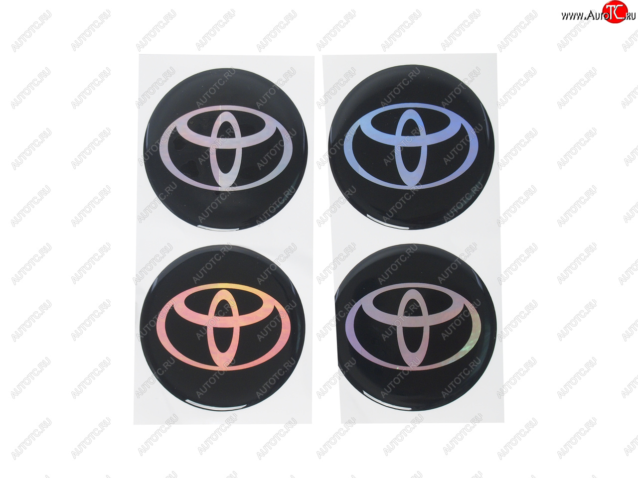 255 р. Эмблема диска колесного TOYOTA (6см) комплект 4шт. AUTOSTICKERS 02145  с доставкой в г. Кемерово
