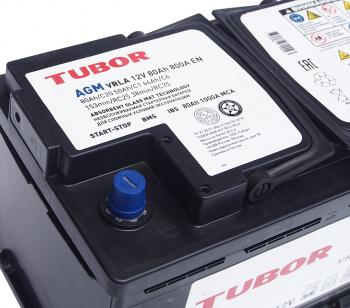 24 499 р. Аккумулятор TUBOR AGM 80Ач обратная полярность TUBOR 6ст80(0)  с доставкой в г. Кемерово. Увеличить фотографию 3