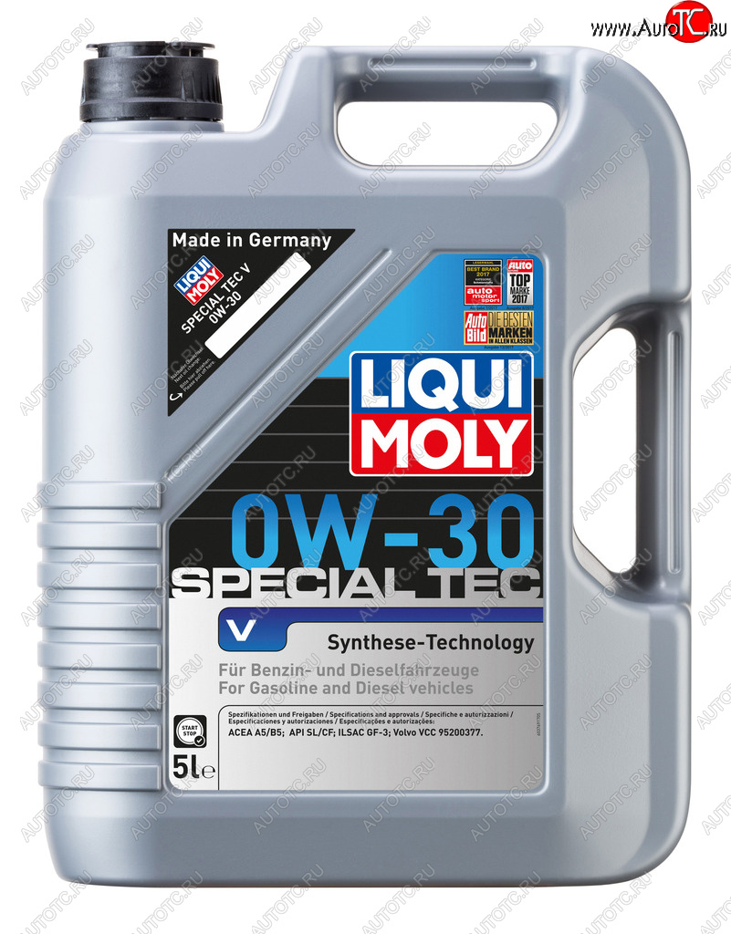 7 799 р. Масло моторное SPECIAL TEC VOLVO 0W30 синт.5л LIQUI MOLY LIQUI MOLY 2853  с доставкой в г. Кемерово