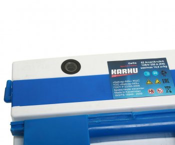 7 299 р. Аккумулятор KARHU 62Ач обратная полярность KARHU 6ст62(0)  с доставкой в г. Кемерово. Увеличить фотографию 2