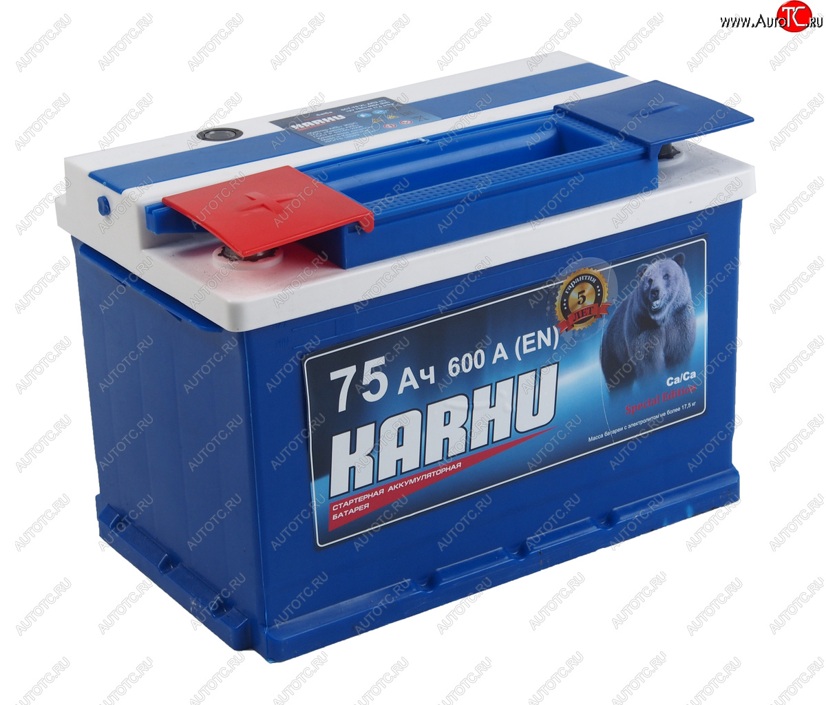 8 199 р. Аккумулятор KARHU 75Ач KARHU 6ст75(1)  с доставкой в г. Кемерово