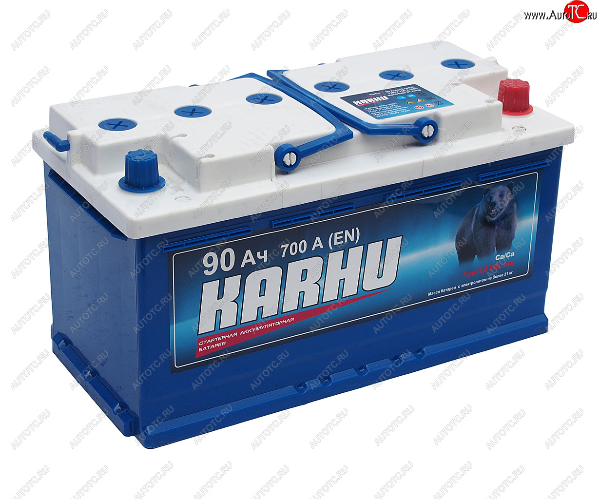 9 899 р. Аккумулятор KARHU 90Ач обратная полярность KARHU 6ст90(0)  с доставкой в г. Кемерово
