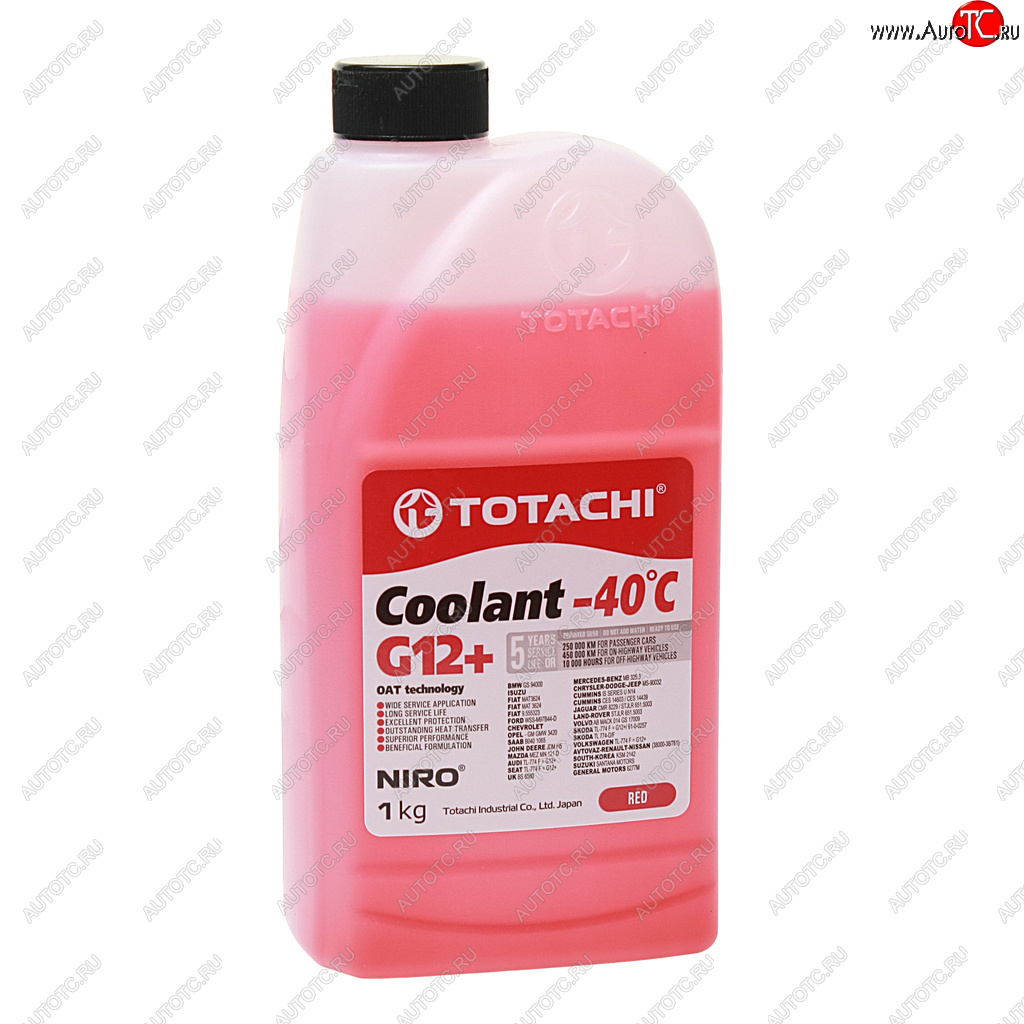 274 р. Антифриз красный -40C 1кг G12+ NIRO Coolant TOTACHI TOTACHI 43101  с доставкой в г. Кемерово