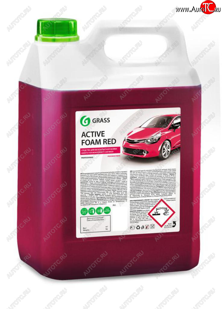 1 549 р. Шампунь для бесконтактной мойки 5.8кг Active Foam Red GRASS GRASS 800002  с доставкой в г. Кемерово
