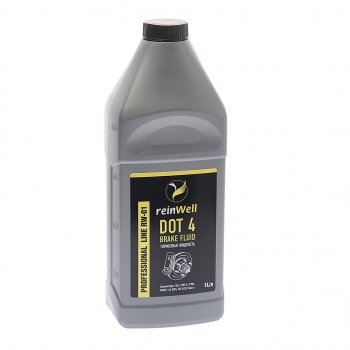 589 р. Жидкость тормозная DOT-4 1л REINWELL REINWELL 3205  с доставкой в г. Кемерово. Увеличить фотографию 1