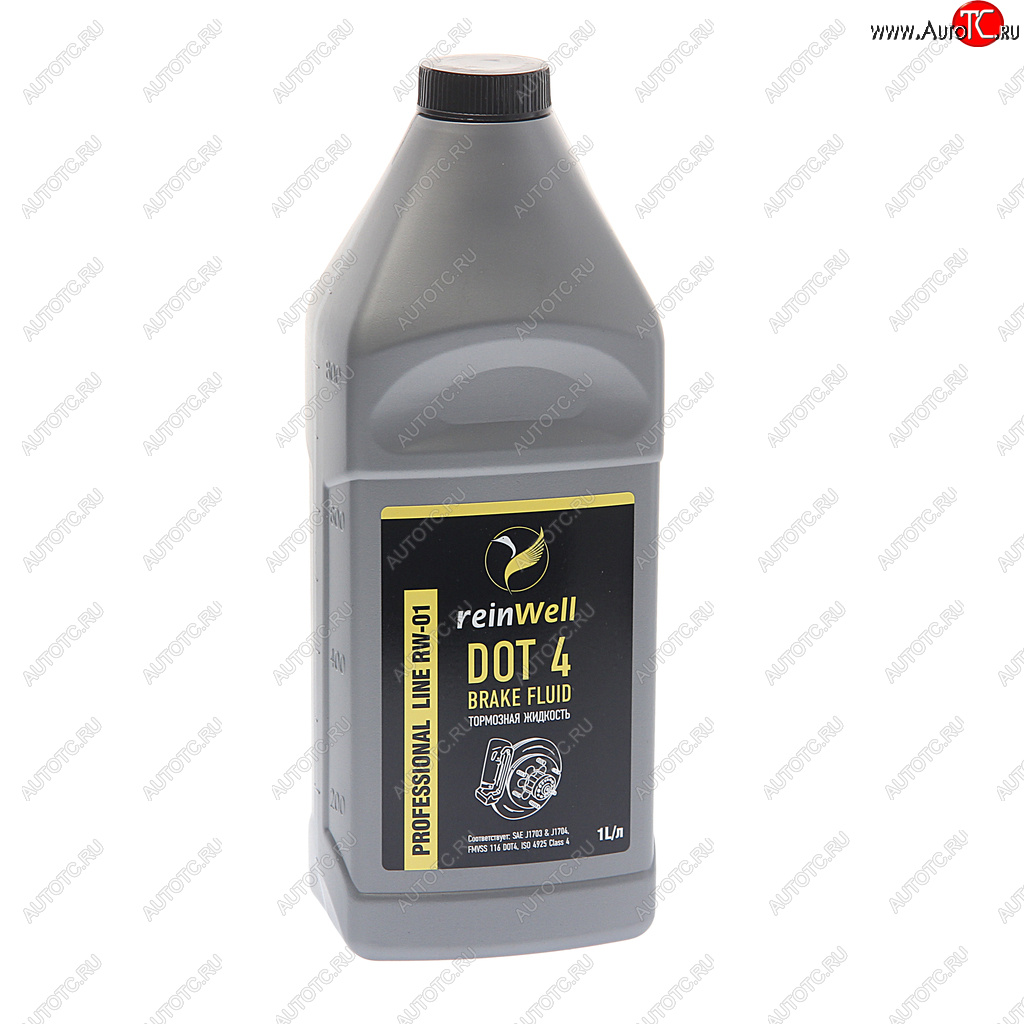 589 р. Жидкость тормозная DOT-4 1л REINWELL REINWELL 3205  с доставкой в г. Кемерово