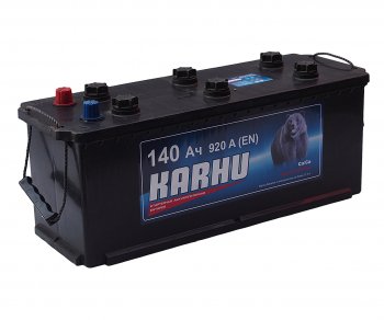 16 849 р. Аккумулятор KARHU 140Ач обратная полярность KARHU 6ст140(3)  с доставкой в г. Кемерово. Увеличить фотографию 1