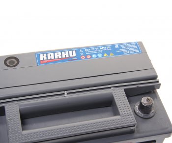 7 249 р. Аккумулятор KARHU 77Ач обратная полярность KARHU 6ст77(0)  с доставкой в г. Кемерово. Увеличить фотографию 3