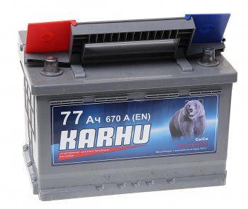 7 249 р. Аккумулятор KARHU 77Ач KARHU 6ст77(1)  с доставкой в г. Кемерово. Увеличить фотографию 2