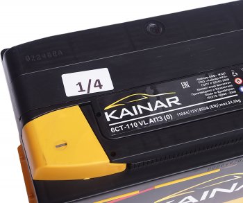 12 799 р. Аккумулятор KAINAR 110Ач обратная полярность KAINAR 6ст110(0)  с доставкой в г. Кемерово. Увеличить фотографию 3