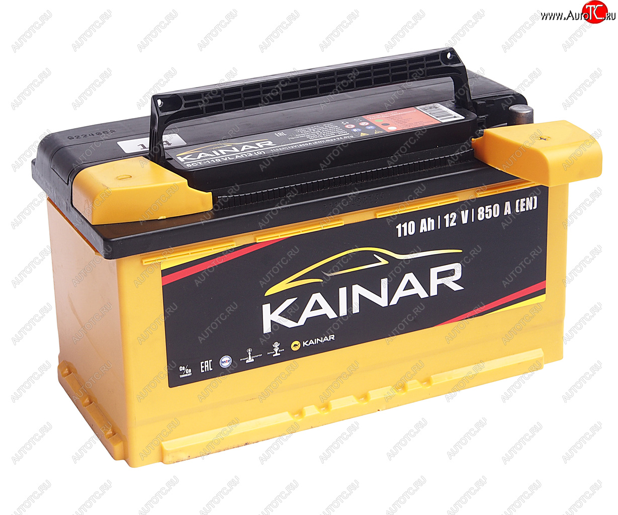 12 799 р. Аккумулятор KAINAR 110Ач обратная полярность KAINAR 6ст110(0)  с доставкой в г. Кемерово