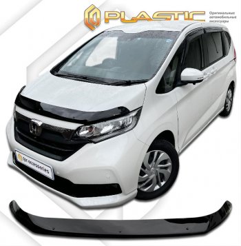 2 159 р. Дефлектор капота (рынок Японии) CA-Plastic  Honda Freed  GB7,GB8,GB5,GB6 (2019-2024) минивэн рестайлинг (серия Classic черный)  с доставкой в г. Кемерово. Увеличить фотографию 2