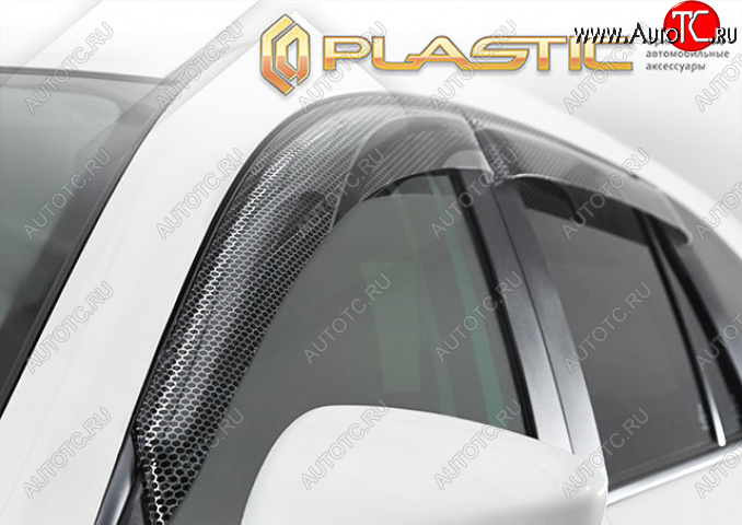 2 399 р. Дефлектор окон CA-Plastic  Mazda CX-8  1 KG (2017-2022) дорестайлинг (Серия Art черная)  с доставкой в г. Кемерово