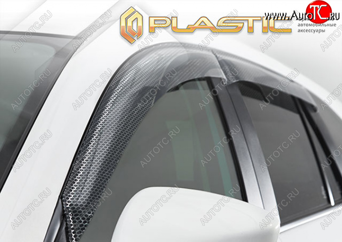 2 399 р. Дефлектор окон CA-Plastic  Mazda CX-8  1 KG (2017-2022) дорестайлинг (Серия Art белая)  с доставкой в г. Кемерово