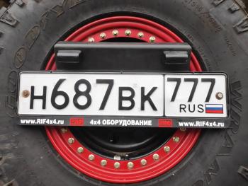 52 999 р. Бампер РИФ силовой задний УАЗ Хантер с квадратом под фаркоп, калиткой и подсветкой номера, лифт 65 мм  rif469-22120-stop  с доставкой в г. Кемерово. Увеличить фотографию 8