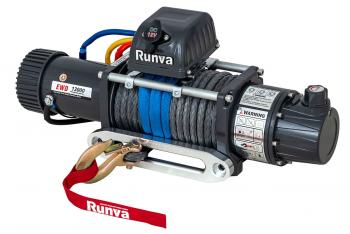 77 999 р. Лебёдка электрическая двухскоростная 12V Runva 12000 lbs 5443 кг (синтетический трос)  ewd12000ssr  с доставкой в г. Кемерово. Увеличить фотографию 5
