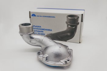 6 749 р. ТЕПЛООБМЕННИК Крышка передняя алюминиевая на 7601 и 7511 для двигателя ЯМЗ 7511-1013694 АЛ 75.11-1013694 АЛ МАЗ 4370 Зубренок (1999-2015)  с доставкой в г. Кемерово. Увеличить фотографию 4