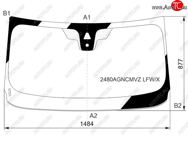 11 399 р. Стекло лобовое (Камера Датчик дождя Молдинг) BMW X2 17- XYG 2480AGNCMVZ LFW/X  с доставкой в г. Кемерово
