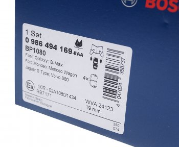 3 689 р. Колодки тормозные передние (4шт.) BOSCH Ford Galaxy CK,CD390 дорестайлинг (2014-2019)  с доставкой в г. Кемерово. Увеличить фотографию 4