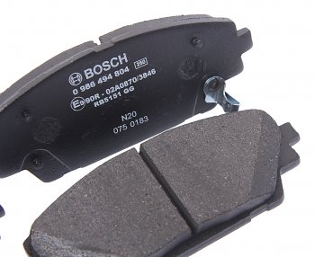 2 089 р. Колодки тормозные передние (4шт.) BOSCH Mazda 3/Axela BM дорестайлинг, хэтчбэк (2013-2016)  с доставкой в г. Кемерово. Увеличить фотографию 2
