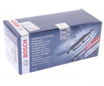 2 089 р. Колодки тормозные передние (4шт.) BOSCH Mazda 3/Axela BM дорестайлинг, хэтчбэк (2013-2016)  с доставкой в г. Кемерово. Увеличить фотографию 3