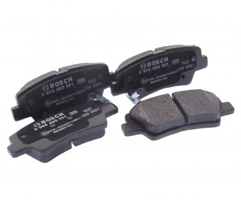 2 269 р. Колодки тормозные задние (4шт.) BOSCH  Hyundai Solaris (1998-2012), Hyundai Sonata  EF (1998-2001), KIA Soul  AM (2008-2011)  с доставкой в г. Кемерово. Увеличить фотографию 1