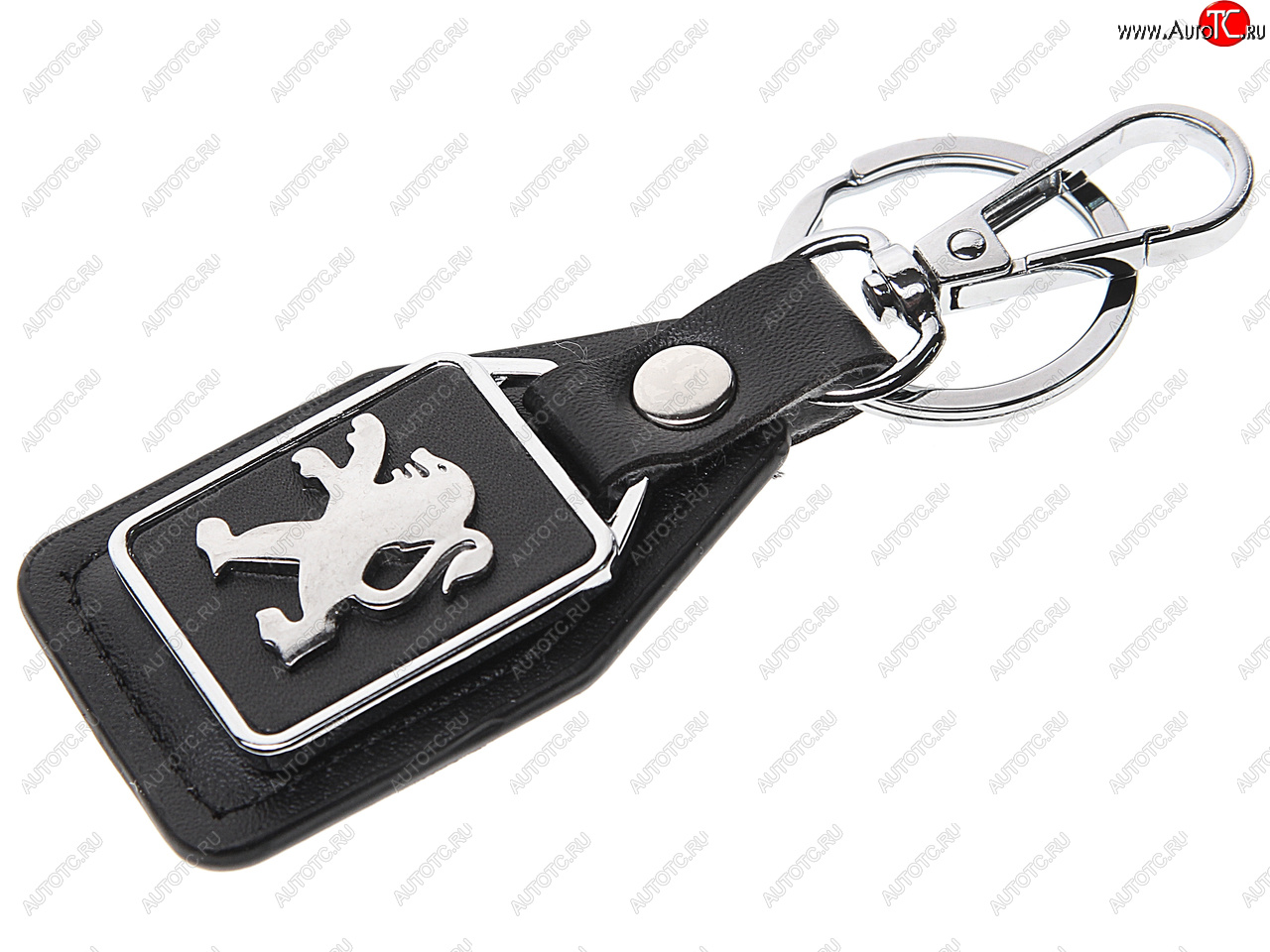 187 р. Брелок  PEUGEOT черный, металл, кожа MASHINOKOM MASHINOKOM bkn 013  с доставкой в г. Кемерово