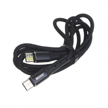 439 р. Кабель USB Type C-USB Type C 1м WIIIX WIIIX cb-712tc-tc(1.0)-chp-b  с доставкой в г. Кемерово. Увеличить фотографию 1