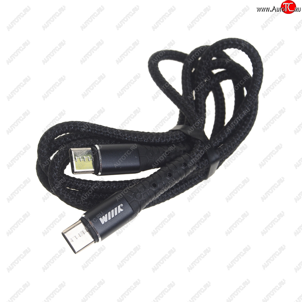 439 р. Кабель USB Type C-USB Type C 1м WIIIX WIIIX cb-712tc-tc(1.0)-chp-b  с доставкой в г. Кемерово