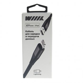 319 р. Кабель iPhone (5-) 1м WIIIX WIIIX cb720-u8-2a-10b  с доставкой в г. Кемерово. Увеличить фотографию 2