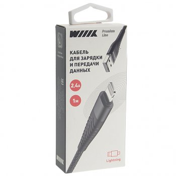 339 р. Кабель iPhone (5-) 1м WIIIX WIIIX cb725-u8-10b  с доставкой в г. Кемерово. Увеличить фотографию 2