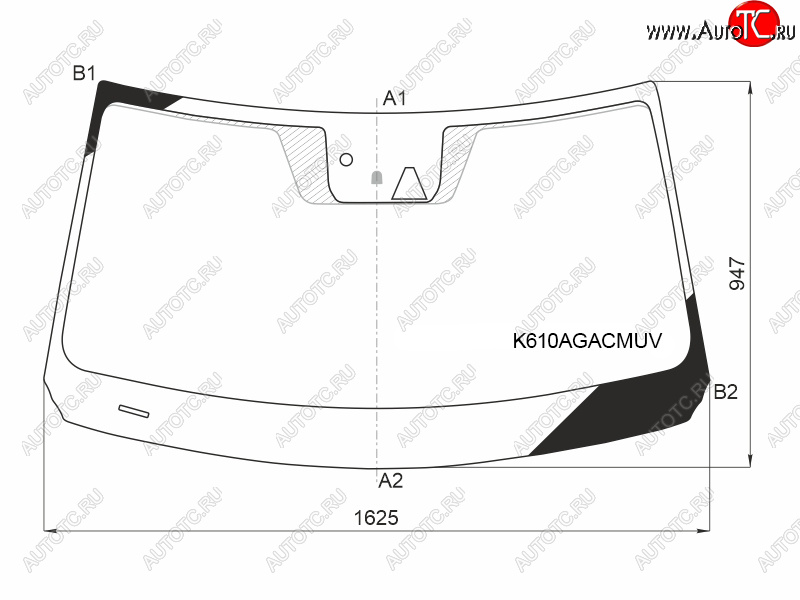 29 849 р. Стекло лобовое (Камера Датчик дождя Проекция) Hyundai Palisade 18-22 FUYAO K610AGACMUV  с доставкой в г. Кемерово