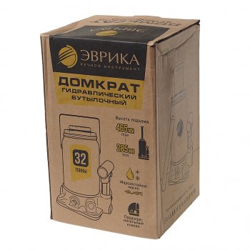 4 999 р. Домкрат бутылочный 32т 285-465мм с клапаном (ремкомплект) ЭВРИКА ЭВРИКА er-80302  с доставкой в г. Кемерово. Увеличить фотографию 3