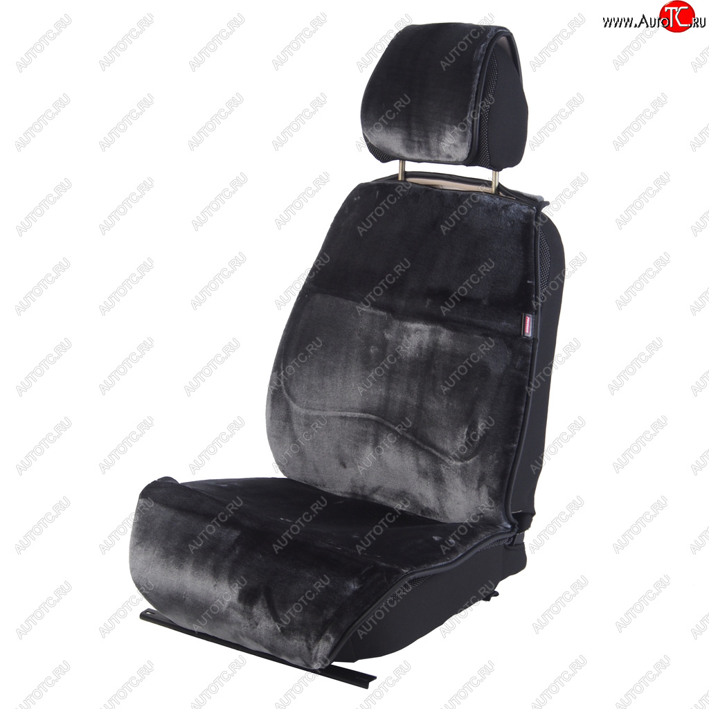 3 299 р. Накидка на сиденье мех искусственный серая 2шт. Antislip PREMIER PREMIER hr140  с доставкой в г. Кемерово