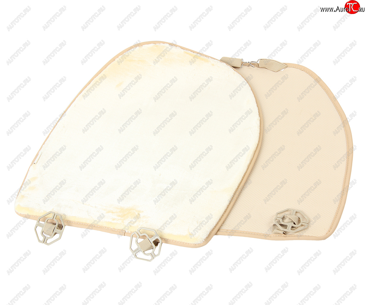 1 469 р. Накидка на сиденье мех искусственный без спинки бежевая 2шт. Antislip Seat PREMIER PREMIER hr16  с доставкой в г. Кемерово