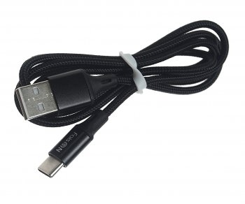 299 р. Кабель USB Type C 1м FAISON FAISON hx14 alum black  с доставкой в г. Кемерово. Увеличить фотографию 1
