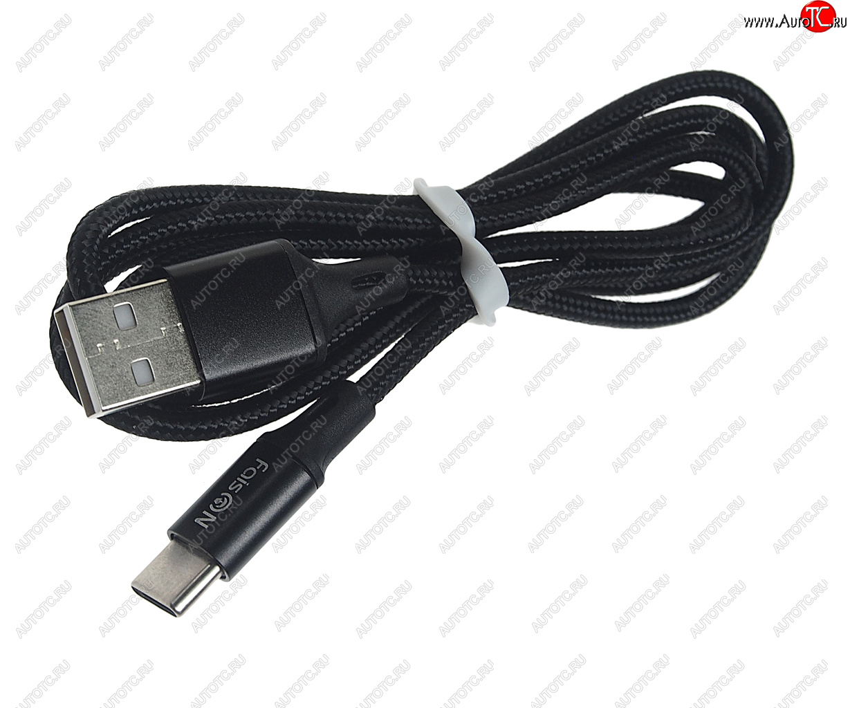 299 р. Кабель USB Type C 1м FAISON FAISON hx14 alum black  с доставкой в г. Кемерово