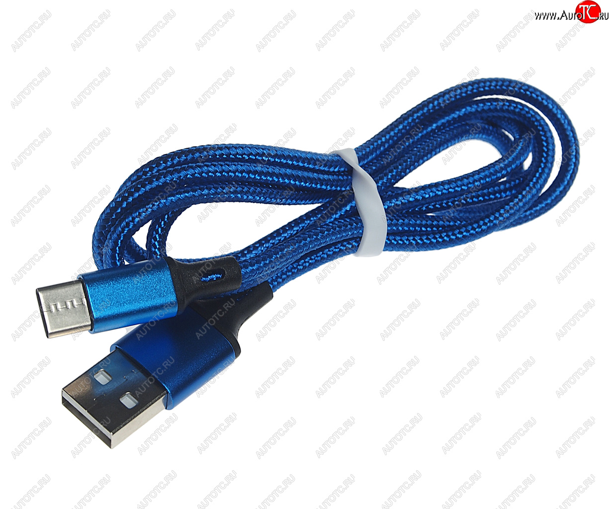 299 р. Кабель USB Type C 1м FAISON FAISON hx14 alum blue  с доставкой в г. Кемерово