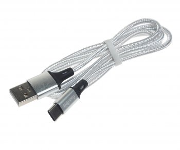 299 р. Кабель USB Type C 1м FAISON FAISON hx14 alum silver FAISON hx14 alum silver  с доставкой в г. Кемерово. Увеличить фотографию 1