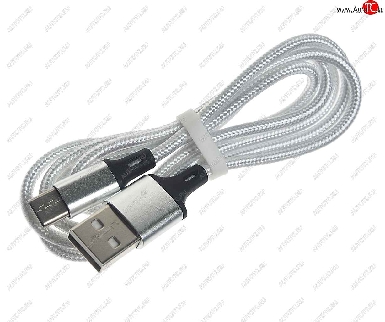 250 р. Кабель micro USB 1м FAISON FAISON hx14 alum white  с доставкой в г. Кемерово