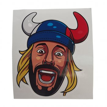 102 р. Наклейка виниловая вырезанная Фанат 11.5х13.5см полноцветная AUTOSTICKERS AUTOSTICKERS и-127  с доставкой в г. Кемерово. Увеличить фотографию 1