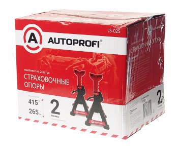 3 699 р. Стойка ремонтная 2т h=265-415мм 2шт. AUTOPROFI AUTOPROFI js-02s  с доставкой в г. Кемерово. Увеличить фотографию 3