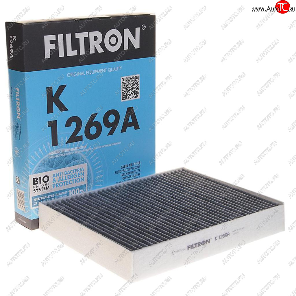 1 399 р. Фильтр воздушный салона VW Touareg (11-) угольный FILTRON FILTRON k1269a  с доставкой в г. Кемерово