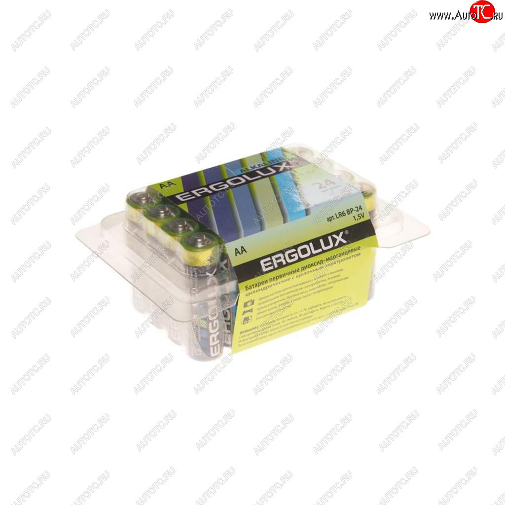 24 р. Батарейка AA LR6 1.5V блистер 24шт. (цена за 1шт.) Alkaline ERGOLUX ERGOLUX lr6 bp-24  с доставкой в г. Кемерово
