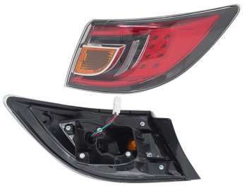 Фонарь задний правый (внешний, LED) SAT Mazda 6 GH дорестайлинг лифтбэк (2007-2010) (красный)