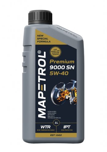1 139 р. Масло моторное PREMIUM 9000 SN 5W40 синт.1л MAPETROL MAPETROL map0027  с доставкой в г. Кемерово. Увеличить фотографию 1