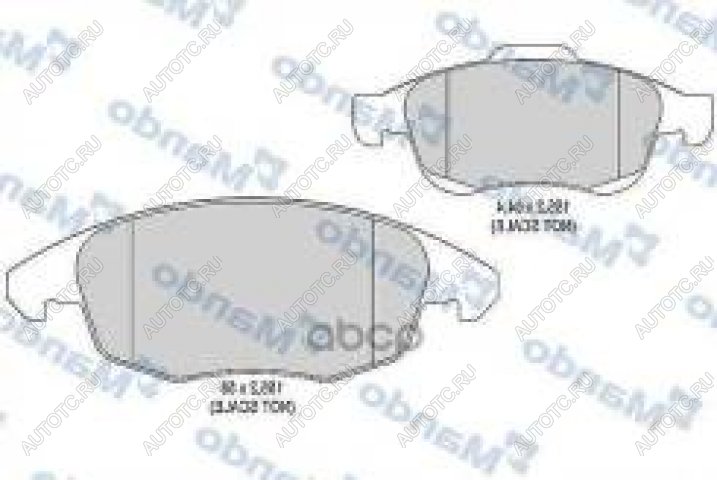 2 359 р. Колодки тормозные передние (4шт.) MANDO  CITROEN Berlingo ( M49,  M59,  B9,  K9) - C4  с доставкой в г. Кемерово