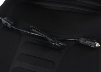 1 789 р. Накидка на сиденье с подогревом 12V с терморегулятором черная SKYWAY SKYWAY s02201008  с доставкой в г. Кемерово. Увеличить фотографию 3