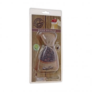 379 р. Ароматизатор подвесной гранулы (пина колада) COFFEE FRESHCO FRESHCO сf-07  с доставкой в г. Кемерово. Увеличить фотографию 1