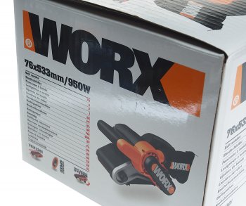 10 649 р. Машина лентошлифовальная 950Вт 533x76мм 240-350ммин WORX WORX wx661.1  с доставкой в г. Кемерово. Увеличить фотографию 8